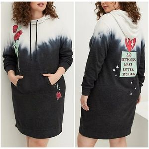 Torrid lovesick sweatshirt dress size 2 2X new